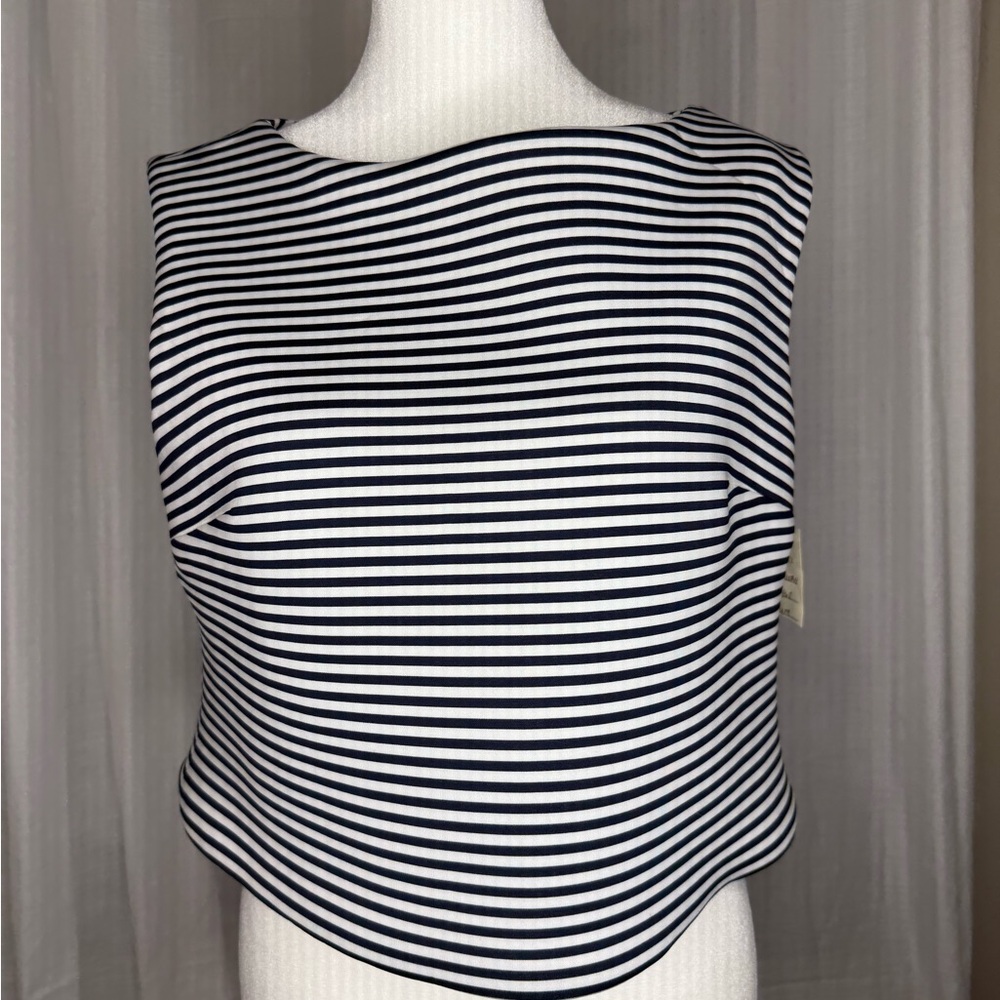 Kate McQuean by Nada & Co NWT
Striped Black and White Women's Top MED